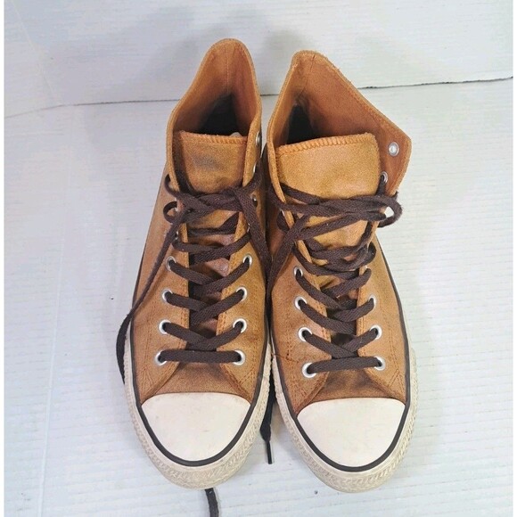 Converse Chuck Taylor All Star Hi Auburn Leather 144761C Men’s 12 Women’s 14 - Picture 5 of 11